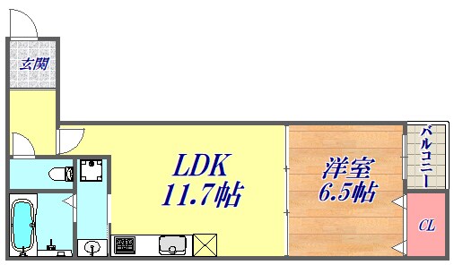 モダニズムイーストの物件間取画像