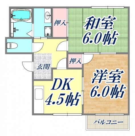 イマージュ A棟の物件間取画像