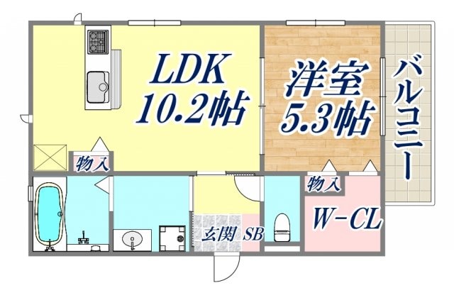 SOLEADO鳴尾の物件間取画像