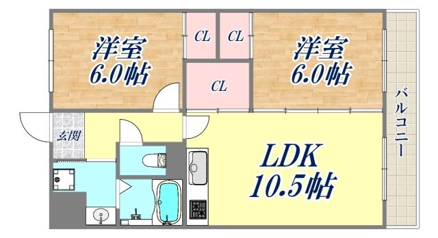 エスポワールの物件間取画像