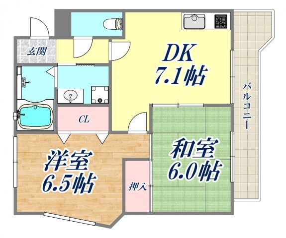 パークサイド香松の物件間取画像