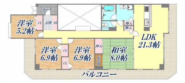 ガーデンヒル苦楽園の物件間取画像