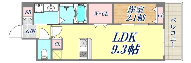 ONLYONE伊丹千僧の物件間取画像