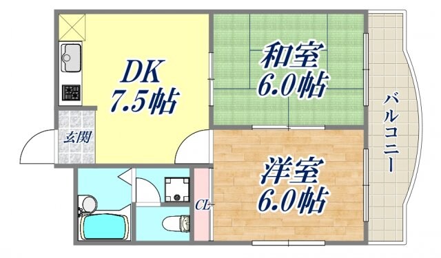 エクセルハイムルナの物件間取画像