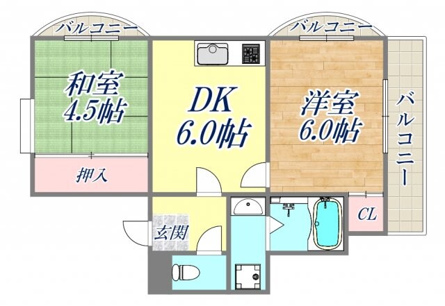 COZY西宮の物件間取画像