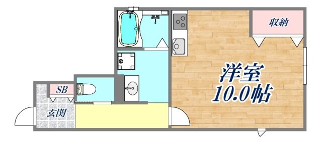 パルティール甲子園口の物件間取画像