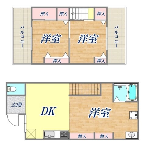 椎堂テラスの物件間取画像