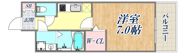 エスプレイスアーバンレジデンスの物件間取画像