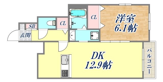 メゾン・デ・クールの物件間取画像