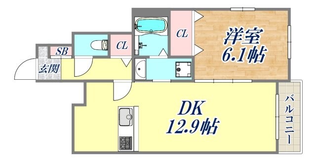 メゾン・デ・クールの物件間取画像