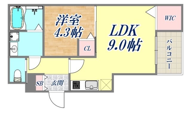 ディークラート園田の物件間取画像