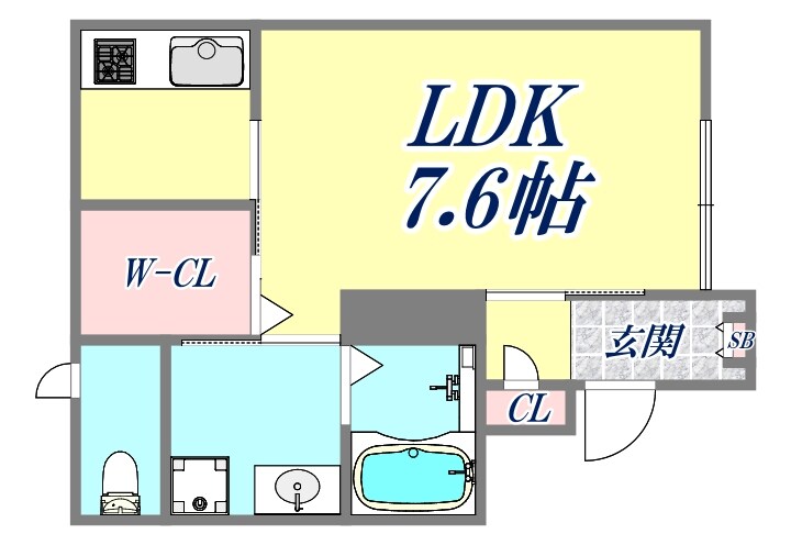 プランドール豊町の物件間取画像