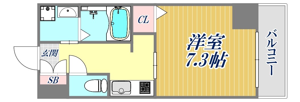西宮北口プライマリーワンの物件間取画像