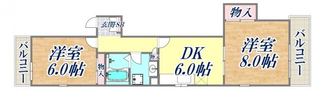 パークフラッツの物件間取画像