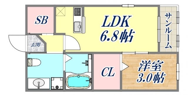 クレメントの物件間取画像