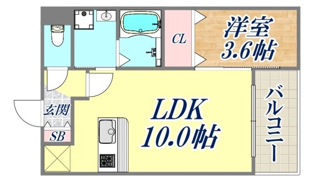 フルール2の物件間取画像