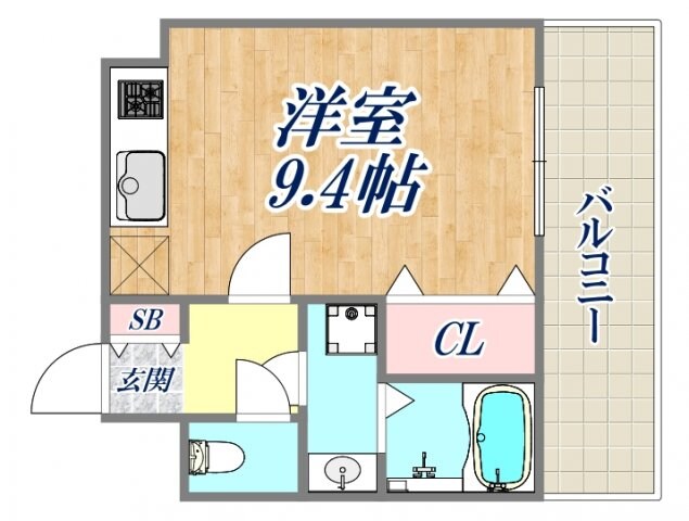 ハピネス尼崎の物件間取画像