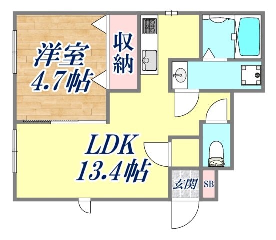 リタ・フレール一番町の物件間取画像