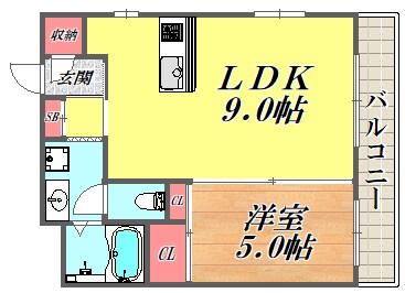 セレーナ塚口の物件間取画像