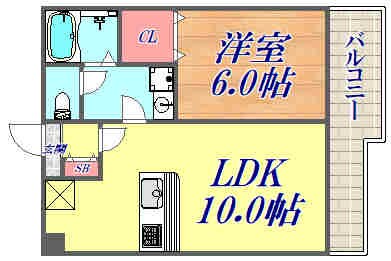 パルデ塚口の物件間取画像