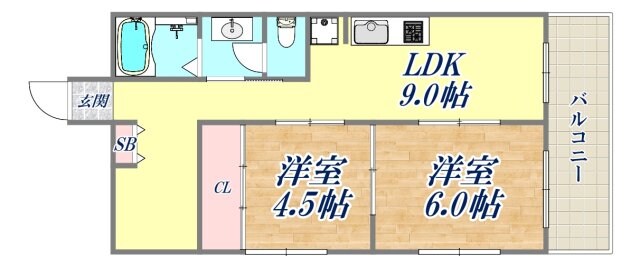 塚口レジデンスの物件間取画像