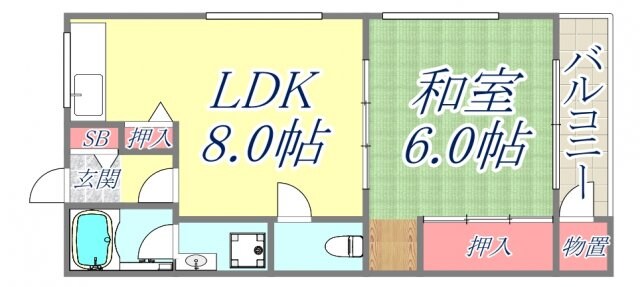 マンション幸の物件間取画像