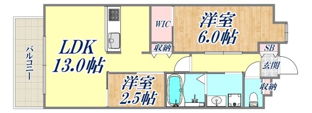 LiveCasa西宮の物件間取画像