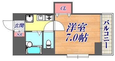 クレールオオトシの物件間取画像