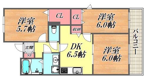 ルミエール南野の物件間取画像