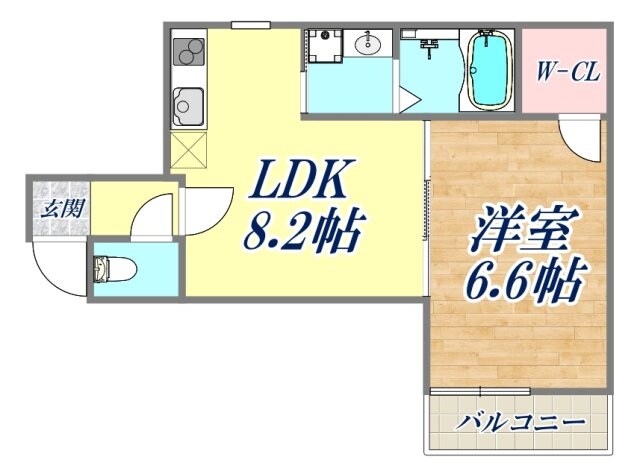 フジパレス西本町5番館の物件間取画像