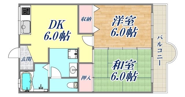 白井マンションの物件間取画像