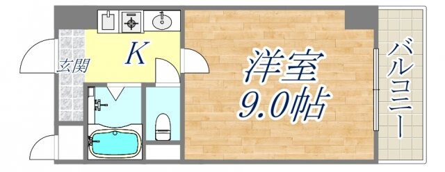 CASA A1の物件間取画像