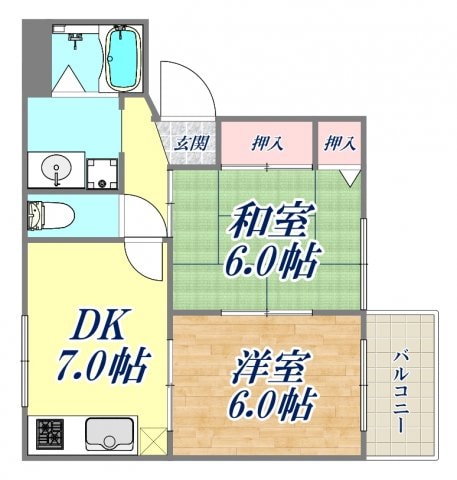 ヴェルドミールの物件間取画像