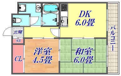 マンションアクネの物件間取画像