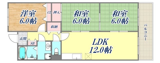 オルティア塚口の物件間取画像