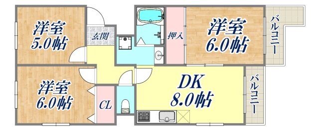 アビタ・コア3の物件間取画像