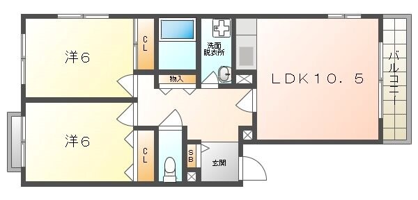 ハイツ西井IIの物件間取画像