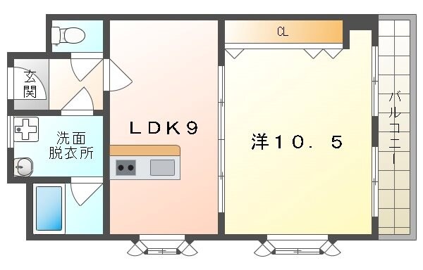 マジェスティック21の物件間取画像