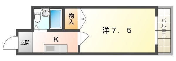 トップス祝の物件間取画像