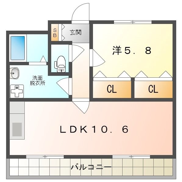 グランソレイユの物件間取画像