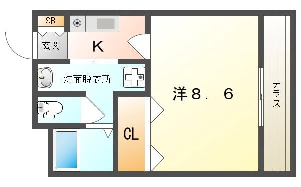 フィオーレ滝井の物件間取画像