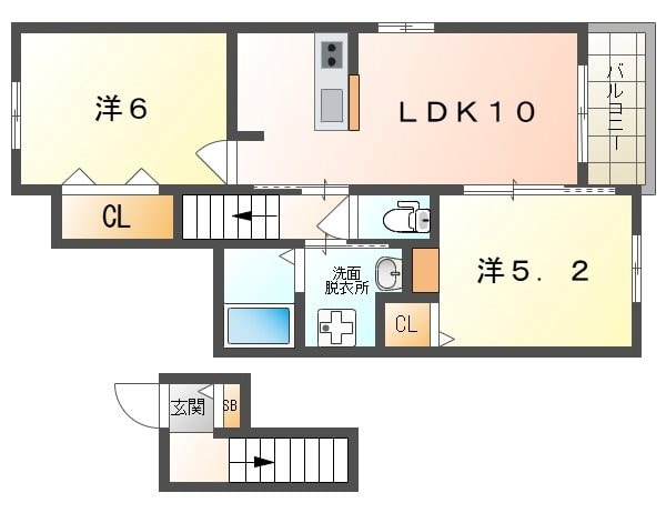 メゾンユタカIIIの物件間取画像