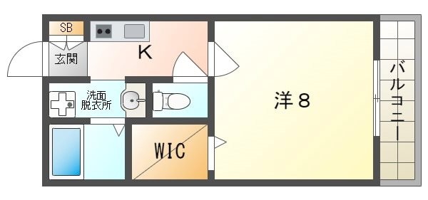 カーサ竹町の物件間取画像