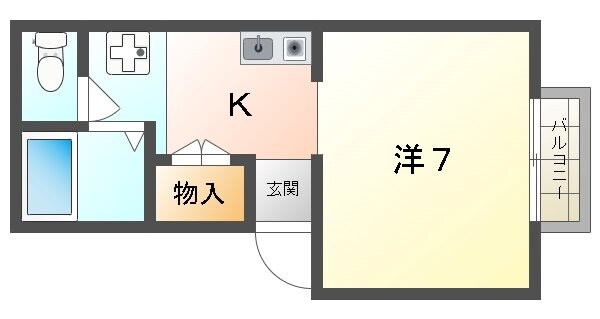 K・メゾンドール辻の物件間取画像