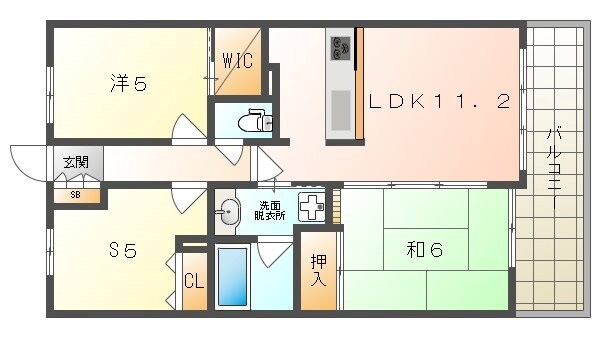 エスリード門真元町の物件間取画像