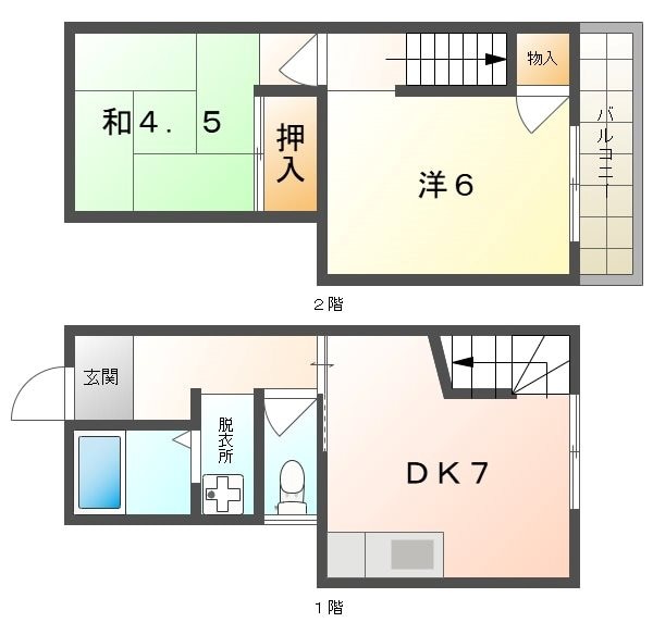 メゾン仁和寺I・IIの物件間取画像