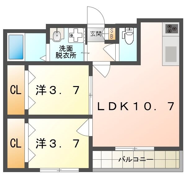 Avantio　Paceの物件間取画像