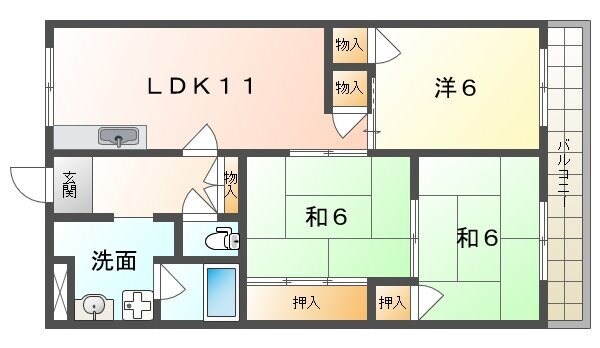 ホープビラの物件間取画像