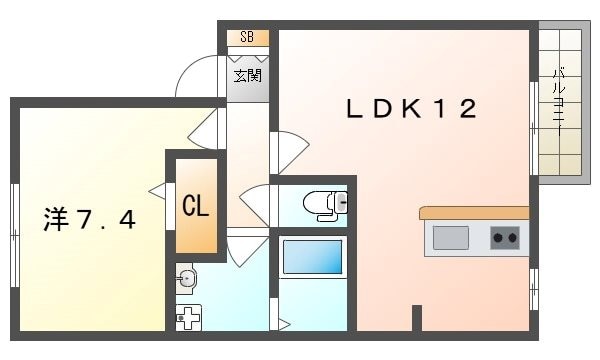 コンフォールの物件間取画像