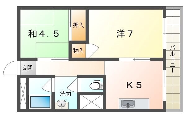 グロース寝屋川Iの物件間取画像